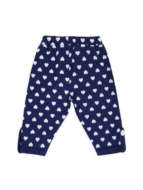 

Lil Orchids Girls Navy Blue Regular Fit Capris