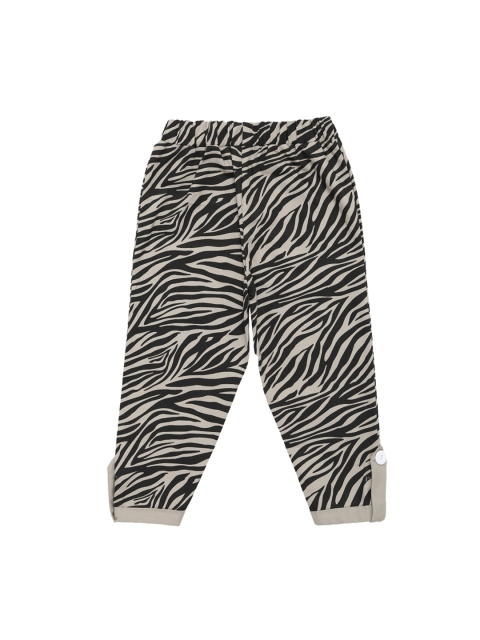 

Lil Orchids Girls Beige Animal Print Regular Fit Capris
