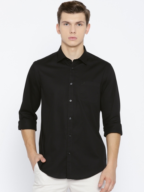 

Blackberrys Men Black Slim Fit Solid Casual Shirt