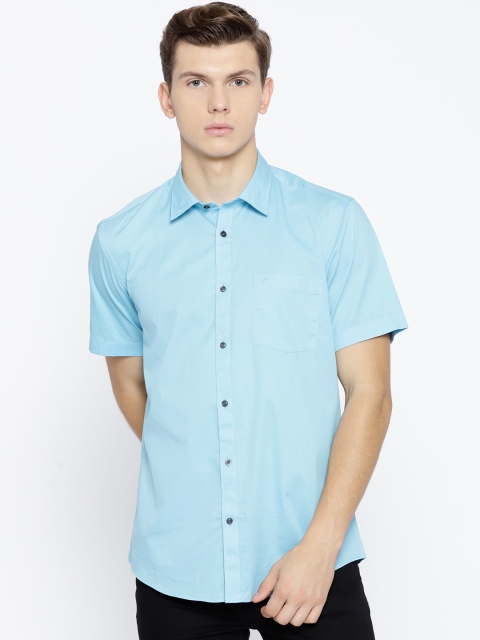 

Blackberrys Men Blue Slim Fit Solid Casual Shirt
