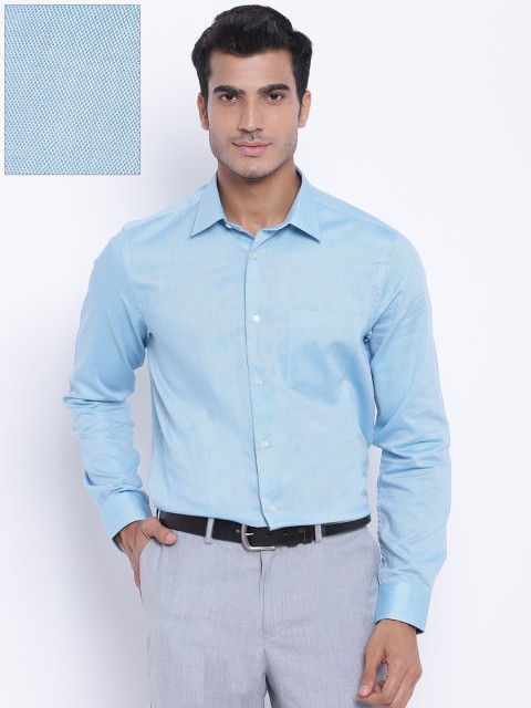 

Blackberrys Men Blue Slim Fit Solid Formal Shirt