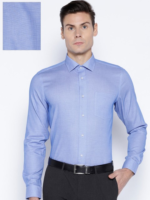 

Blackberrys Men Blue Slim Fit Solid Formal Shirt