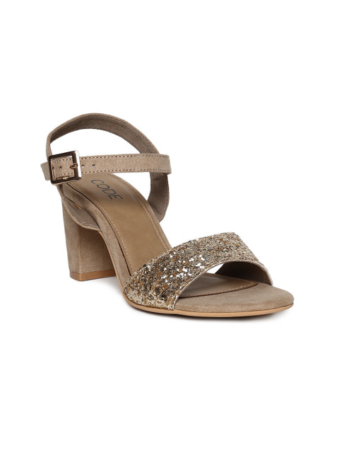 

CODE by Lifestyle Women Beige Solid Heels