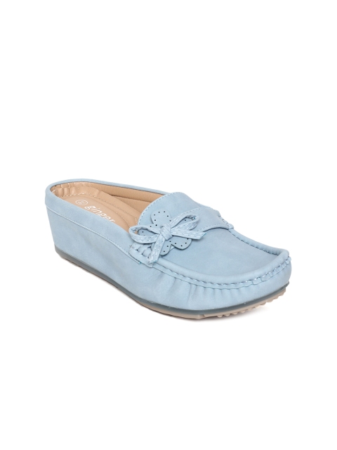 

Ginger by Lifestyle Women Blue Heeled Loafers