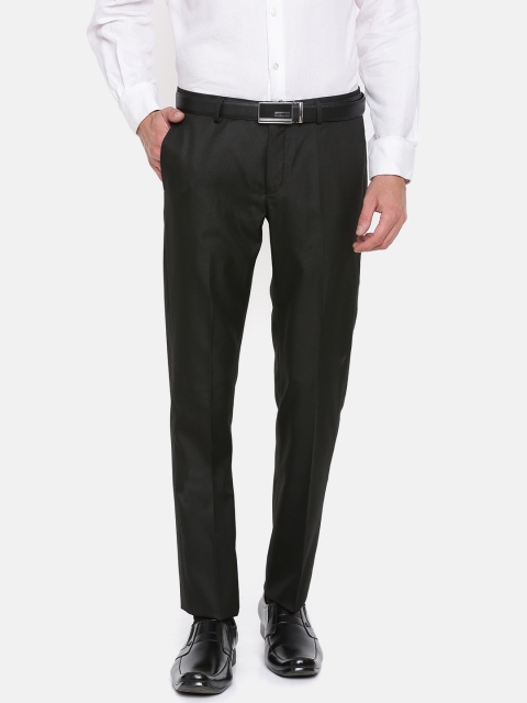 

Blackberrys Men Black Skinny Fit Solid Formal Trousers