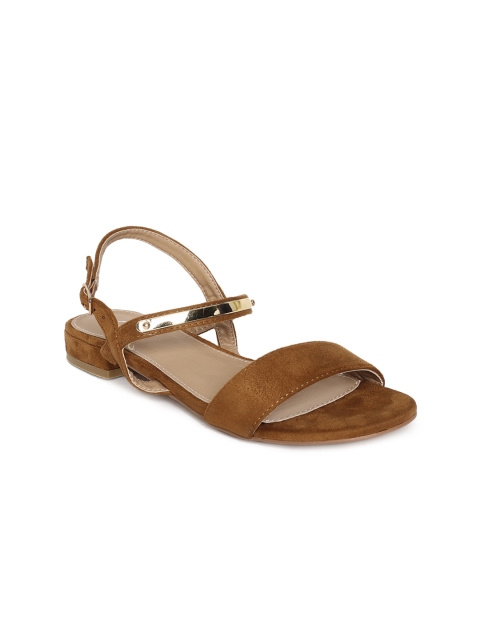 

CODE by Lifestyle Women Brown Solid Open Toe Flats