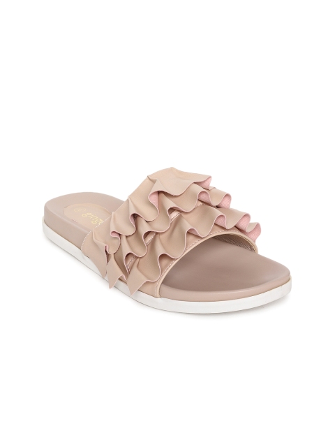

Ginger by Lifestyle Women Pink Solid Open Toe Flats