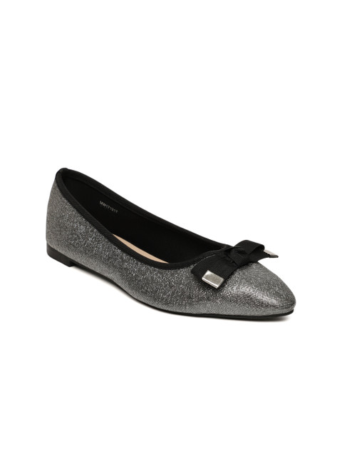 

CODE by Lifestyle Women Gunmetal-Toned Ballerinas, Metallic