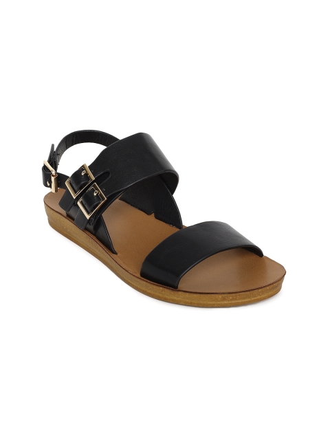 

CODE by Lifestyle Women Black Solid Open Toe Flats