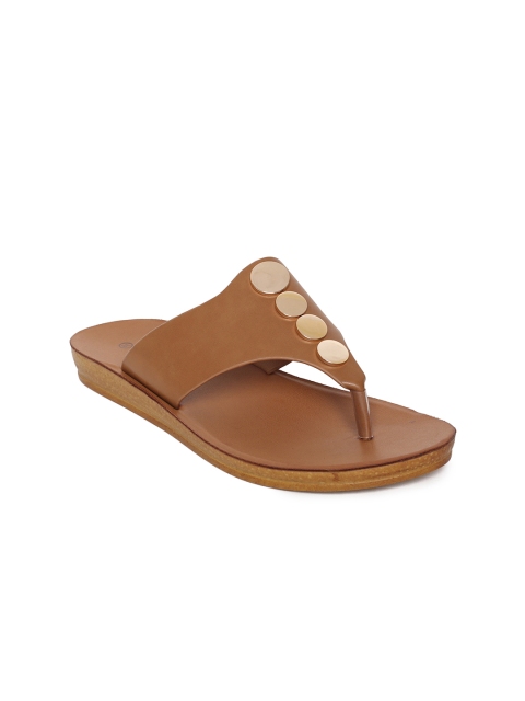 

CODE by Lifestyle Women Brown Solid Open Toe Flats