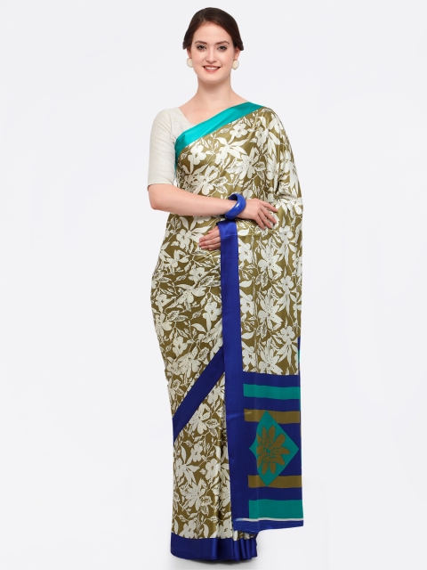 

Ligalz Multicoloured Printed Poly Crepe Saree, Multi