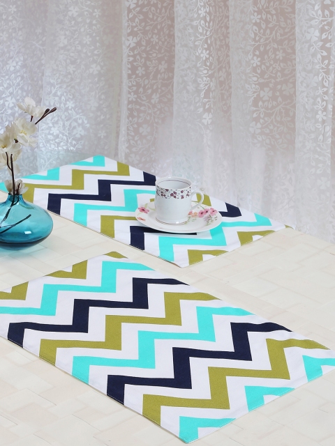 

RANGRAGE Set of 6 Multicoloured Printed & Handcrafted Tablemats, Multi