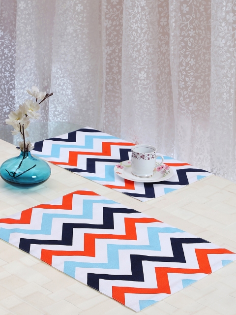 

RANGRAGE Set of 6 Multicoloured Printed & Handcrafted Tablemats, Multi