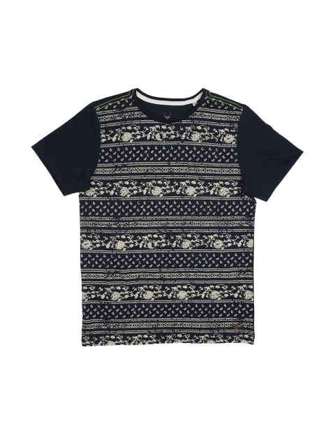 

Allen Solly Junior Boys Black Printed Round Neck T-shirt
