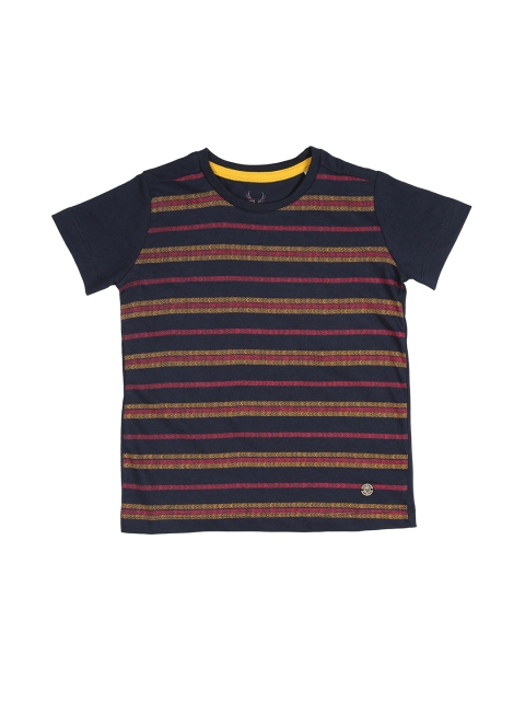 

Allen Solly Junior Boys Navy Blue Printed Round Neck T-shirt