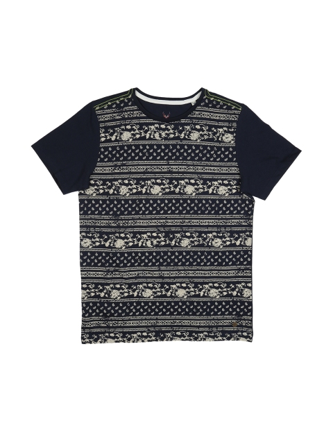 

Allen Solly Junior Boys Black Floral Print Round Neck T-shirt