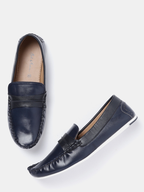 

Mast & Harbour Men Navy Blue Loafers