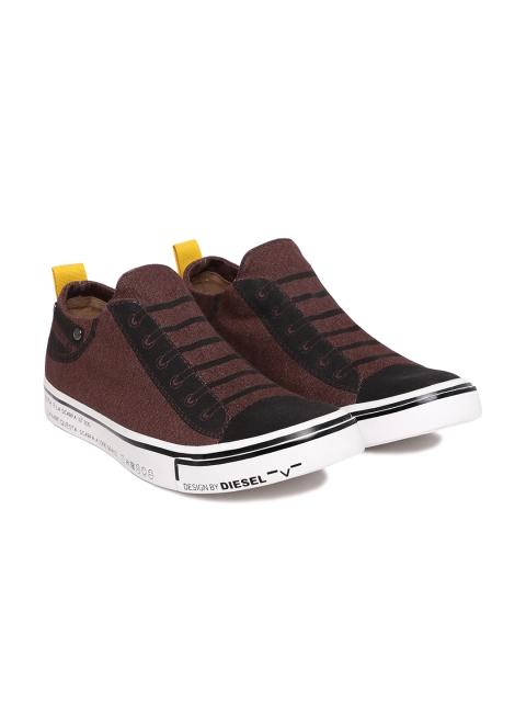 

DIESEL Unisex Maroon S-IMAGINEE Slip-On Sneakers