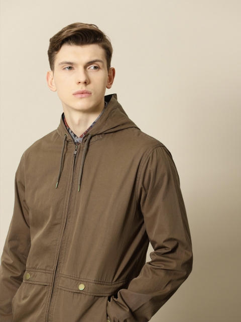 

Mr Bowerbird Men Brown Solid Tailored Fit Cruiser Cotton Jacket