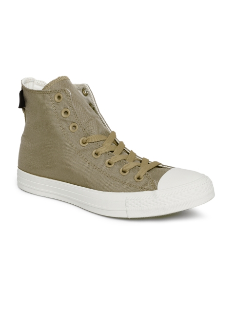 

Converse Unisex Brown Solid 161430C Mid-Top Sneakers