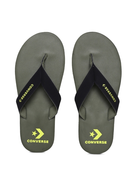 

Converse Men Olive Solid Thong Flip-Flops