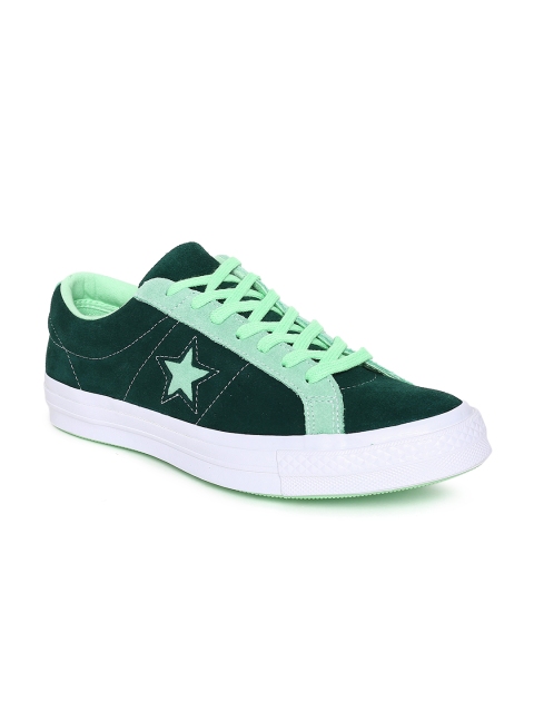 

Converse Vintage Suede One Star Green Suede Sneakers