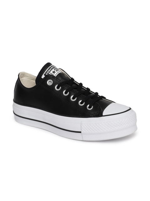 

Converse Leather Chuck Taylor All Star Lift Black 561681C Leather Sneakers
