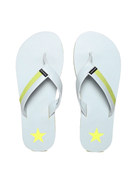 

Converse Men Grey & Green Solid Thong Flip-Flops