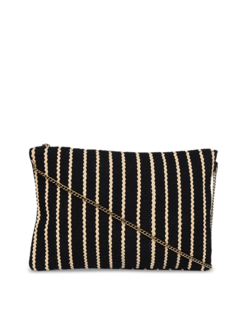 

Diwaah Black & Beige Self Design Sling Bag