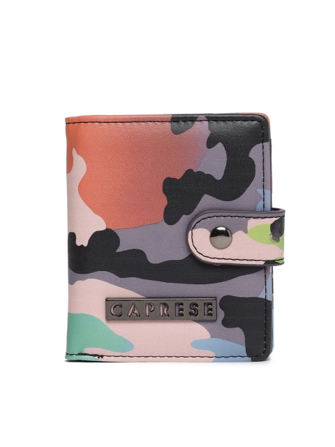 

Caprese Women Multicoloured Printed Two Fold Donatella Wallet, Multi