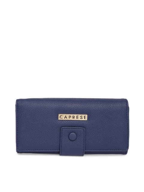 

Caprese Women Blue GRENDA Solid Two Fold Wallet