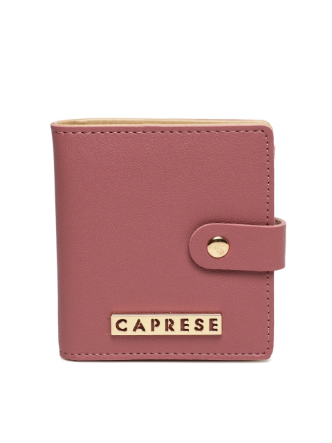 

Caprese Women Dusty Pink Solid Two Fold Wallet