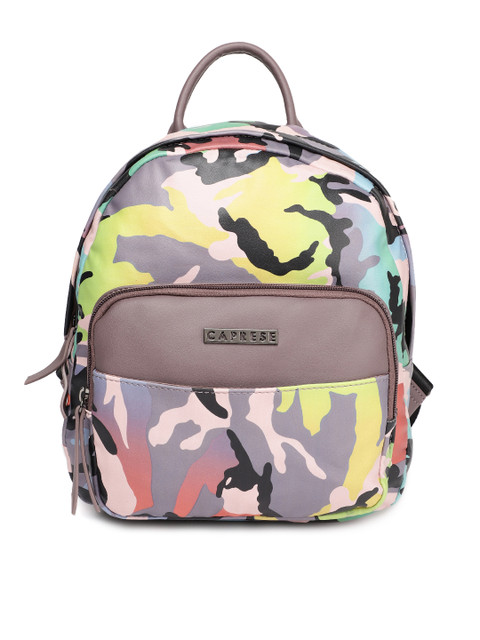 

Caprese Women Multicoloured Camouflage Print Donatella Backpack, Multi