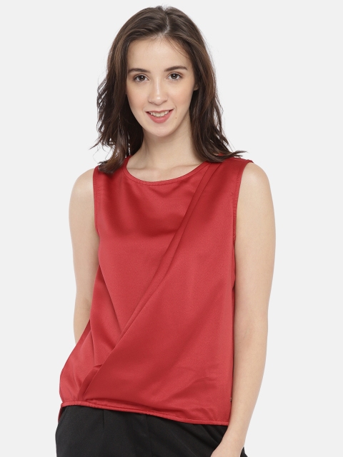 

ELLE Women Red Solid Top