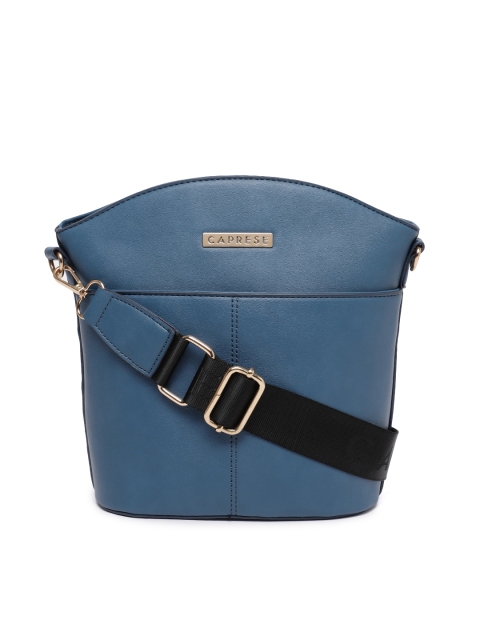 

Caprese Blue Solid Sling Bag