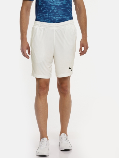 

Puma Men White Regular Fit ESS Interlock Shorts