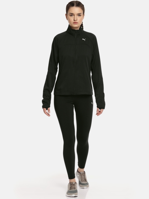 

Puma Women Black Slim Fit ACTIVE Yogini Tracksuit