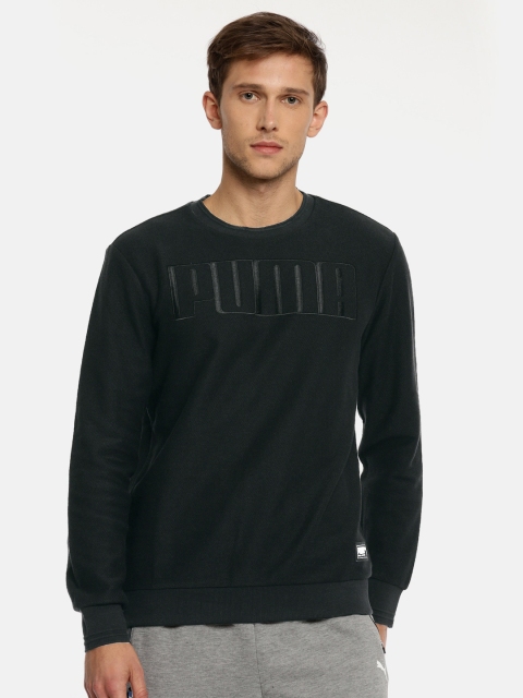 

Puma Men Black Solid Athletics Premium Crew Sweatshirt