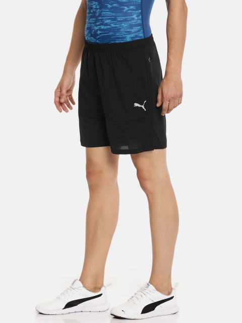 

Puma Men Black Run 7' Solid Running Shorts