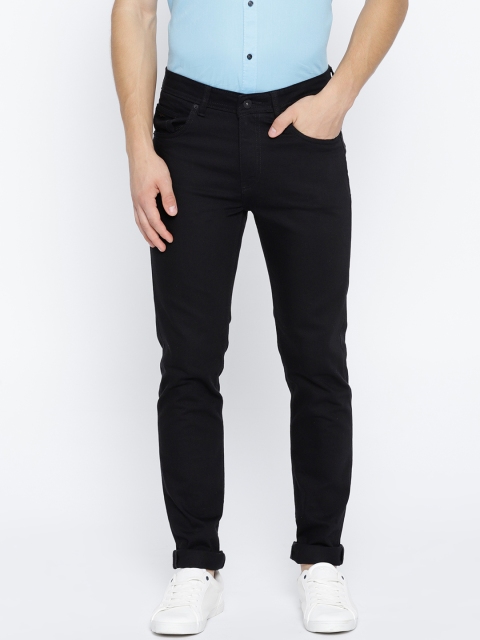 

Blackberrys Men Black Regular Fit Mid-Rise Clean Look Stretchable Jeans