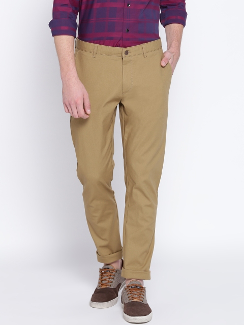 

Blackberrys Men Brown Regular Fit Solid Trousers