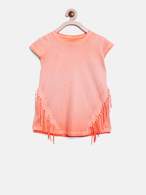 

Gini and Jony Girls Red Solid Top