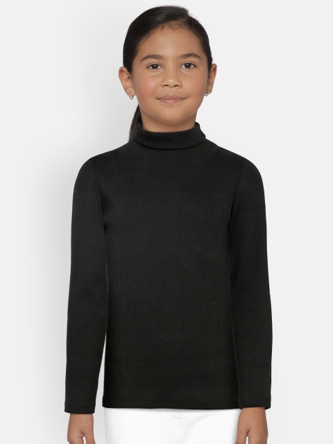 

Palm Tree Girls Black Solid Sweater