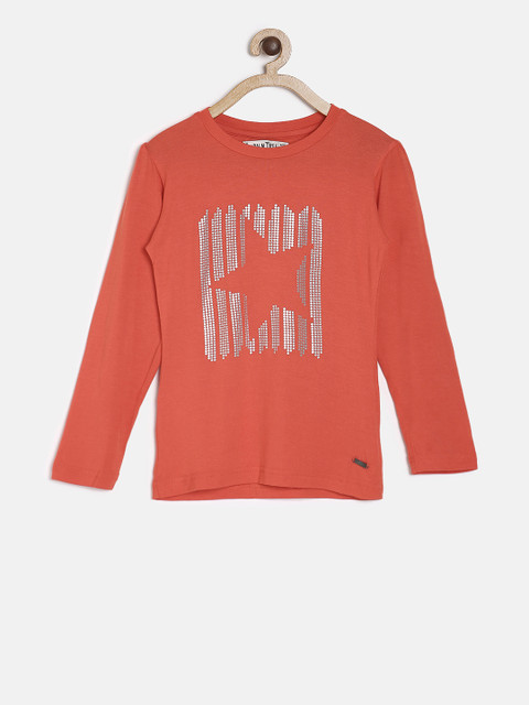 

Palm Tree Girls Red Embellished Top