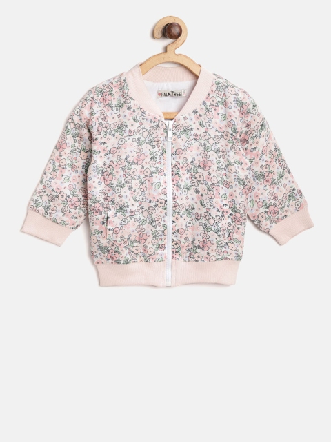 

Gini and Jony Palm Tree Girls Pink & Green Floral Print Bomber