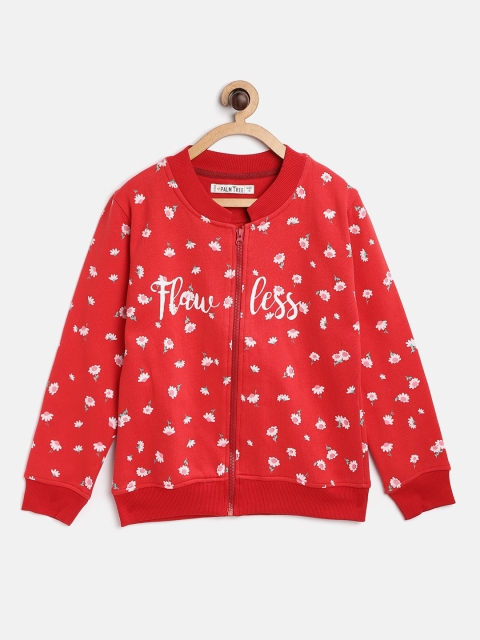 

Gini and Jony Palm Tree Girls Red & Pink Floral Print Sweatshirt