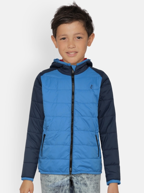 

Gini and Jony Boys Blue Solid Puffer Jacket