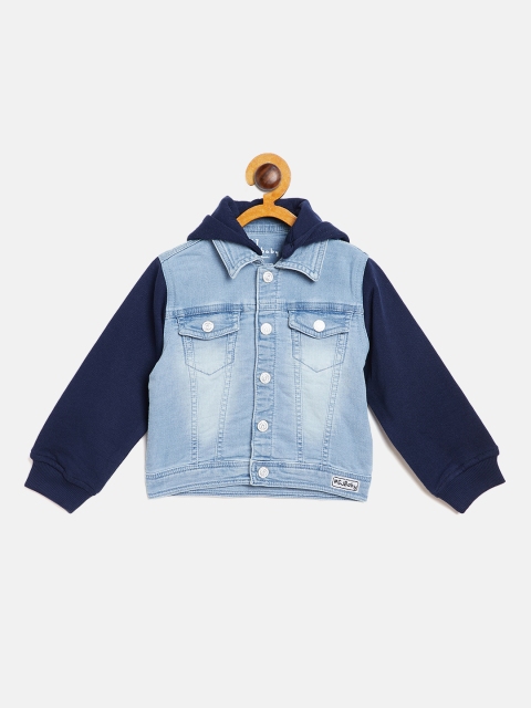 

Gini and Jony Boys Blue Washed Hooded Denim Jacket