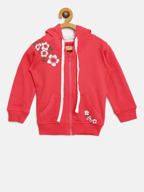 

Palm Tree Girls Pink Solid Hooded Sweatshirt