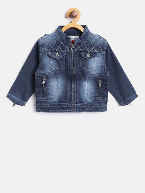 

Gini and Jony Boys Navy Blue Washed Denim Jacket